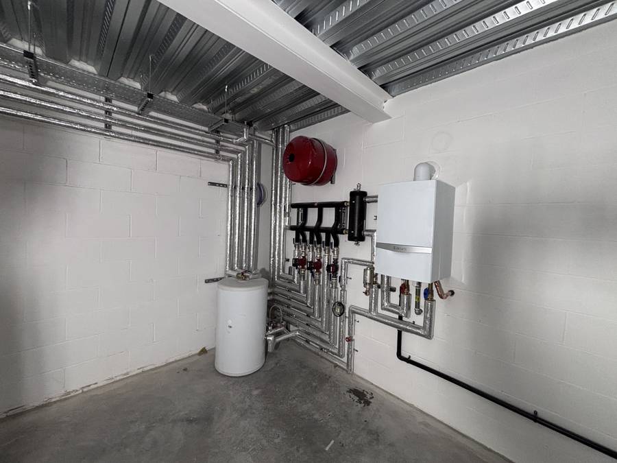Vaillant commercial plant room — completed